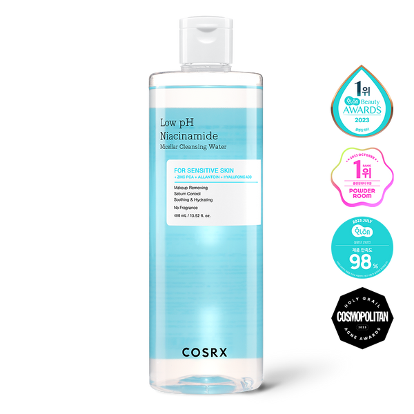 COSRX 低 pH 烟酰胺胶束洁面水 400ml