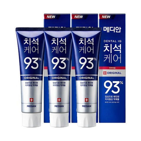 메디안 치석케어 치약 120g*3개입 (4종) Median Dental IQ Toothpaste 120g*3 (4 Types)