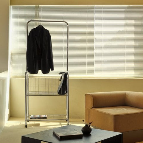 하우스레시피 바인 이동식 수납 행거 (크롬) Vine Movable Storage Hanger (Chrome)