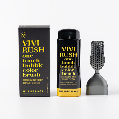 Quick & Simple DIY Gray Hair Color✨ VIVI RUSH One Touch Bubble Colour Brush