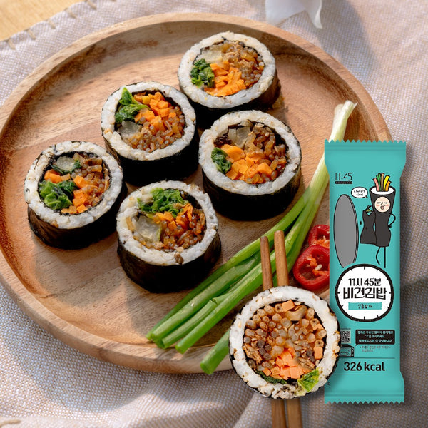 SYDNEY ONLY🚛 كيمباب نباتي 11:45 ثلاثة أنواع 11:45 VEGAN KIMBAP 220g 3kinds