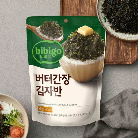 비비고 김자반 50g(한식 간장/버터 간장) Roasted Seaweed Flakes(Korean-Style Soy Sauce/Butter&Soy Sauce)