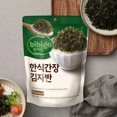 비비고 김자반 50g(한식 간장/버터 간장) Roasted Seaweed Flakes(Korean-Style Soy Sauce/Butter&Soy Sauce)