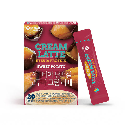맥널티 스테비아 단백질 옥수수 / 고구마 크림 라떼 20개입 Stevia Protein Cream Latte (Corn / Sweet Potato) 20 sticks