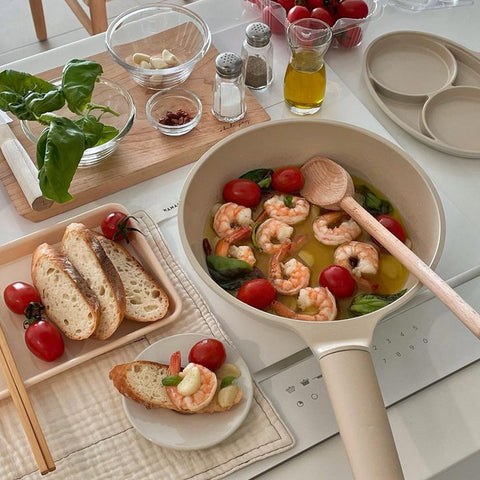 트루쿡 베이지 팬 시리즈 9종 TRUECOOK Beige Pan Series 9 Options(Frypan/Wok/Mini Omelette Pan/Giant Omelette Pan/Egg Pan/Square Pan Set)