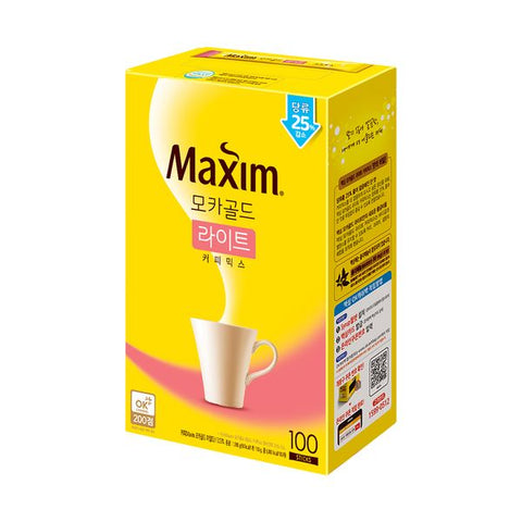 맥심 모카골드 라이트 커피믹스 100개입 Maxim Mocha Gold Light Coffee Mix 100ea