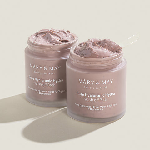 마리엔메이 로즈 히알루로닉 하이드라 워시오프팩 125g Mary&May Rose Hyaluronic Hydra Wash off Pack