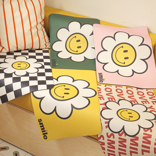 빨아쓰는 규조토 스마일 레드아이보리 | Reusable Diatomite Smile Mat Red Ivory