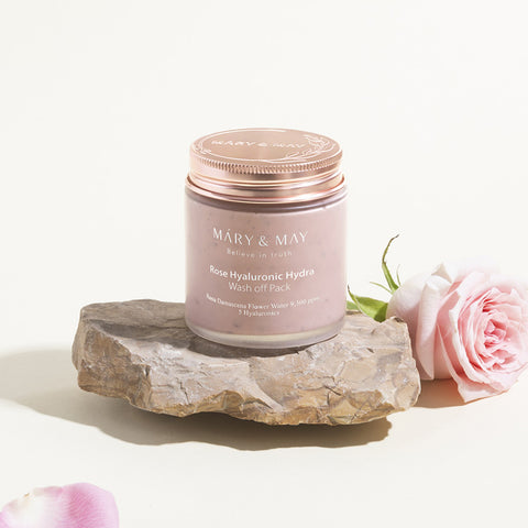 마리엔메이 로즈 히알루로닉 하이드라 워시오프팩 125g Mary&May Rose Hyaluronic Hydra Wash off Pack