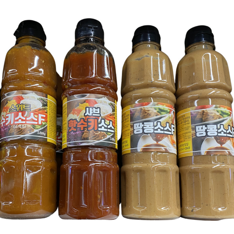 샤브샤브 수키소스 2종(스위트/핫) & 빅소스 Shabu-Shabu Suki Sauce (Sweet / Hot) & Peanut Sauce