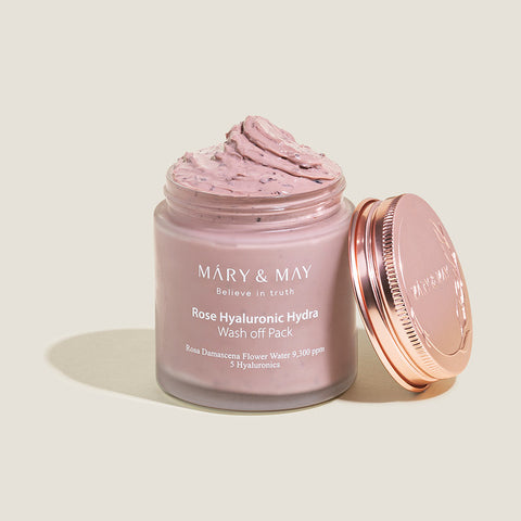 마리엔메이 로즈 히알루로닉 하이드라 워시오프팩 125g Mary&May Rose Hyaluronic Hydra Wash off Pack