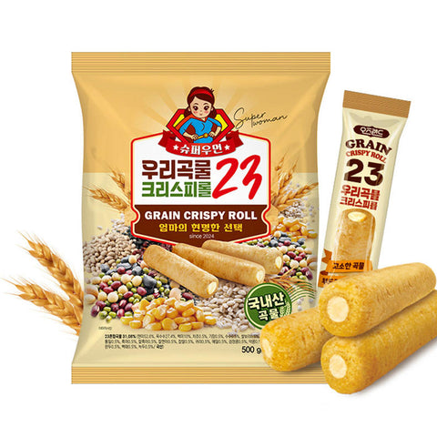슈퍼우먼 우리곡물 크리스피롤 23 Grain Crispy Roll 500g