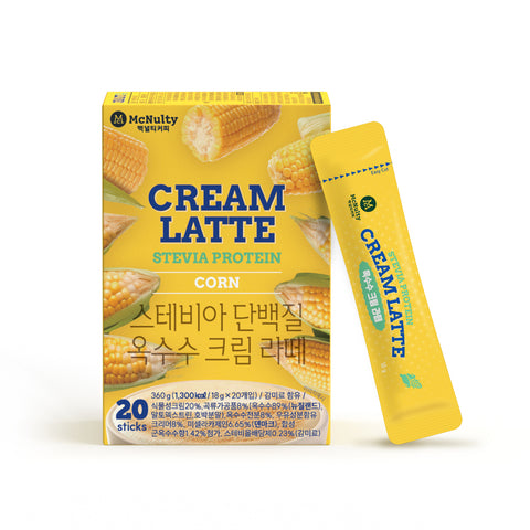 맥널티 스테비아 단백질 옥수수 / 고구마 크림 라떼 20개입 Stevia Protein Cream Latte (Corn / Sweet Potato) 20 sticks
