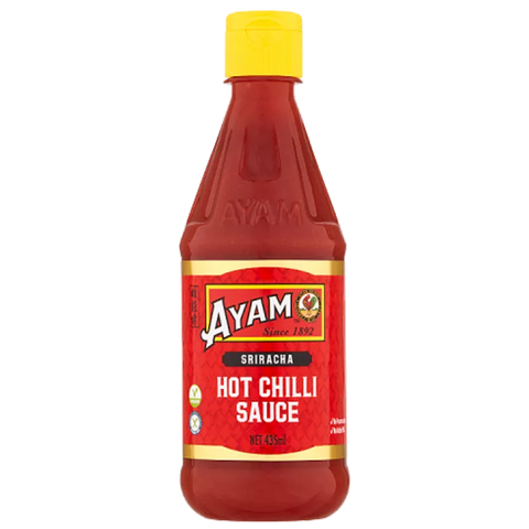 ABC 칠리 핫소스 & 아얌 핫칠리 소스 ABC 오리지널 칠리 소스 335ml & AYAM 스리라차 핫 칠리 소스 435ml