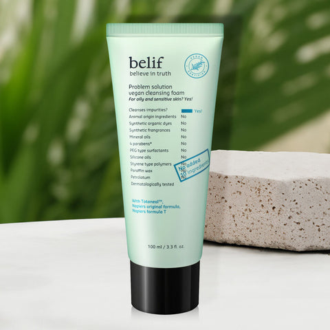 빌리프 프라블럼 솔루션 비건 클렌징폼 100ml Belif Problem solution vegan cleansing foam