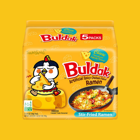 삼양 치즈 불닭볶음면 멀티팩 SAMYANG Cheese Buldak Ramyeon 5ea