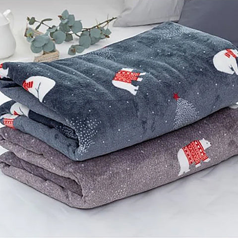 양면으로 사용가능 극세사 양털 무릎담요 MICROFIBER KNEE BLANKET
