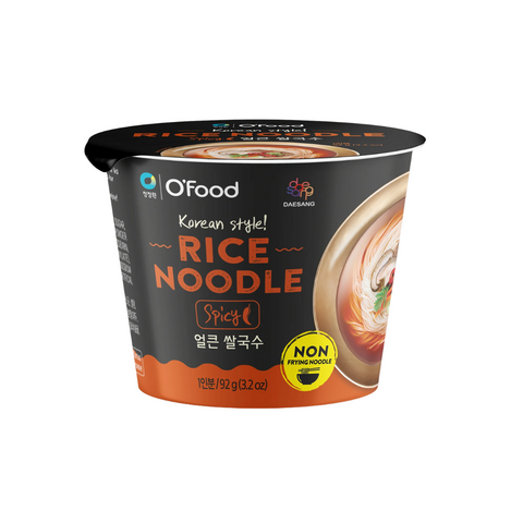 O'Food Korean Style Rice Noodle (Spicy/Seafood Flavored) 92g*6cups