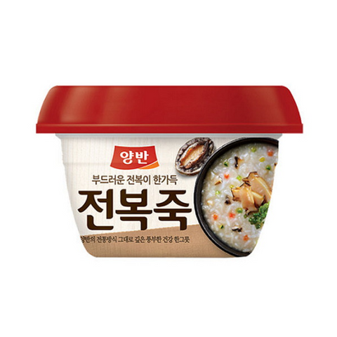 건강한 한끼🍚 동원 양반 전복죽/쇠고기죽/참치죽 용기 287.5g Dongwon Yangban Abalone/Beef/Tuna Porridge