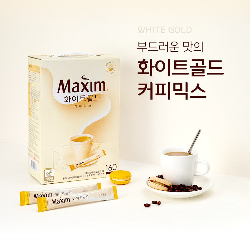 مكسيم قهوة وايت غولد الفورية Maxim White Gold Coffee Mix 100/20ea