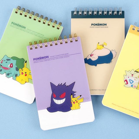 포켓몬 투명 수첩 POKEMON POCKET CLEAR PP NOTE BOOK