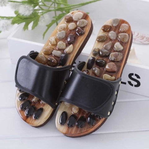Supports Healthy Blood Flow! Pebble Massage Slippers (4 sizes)