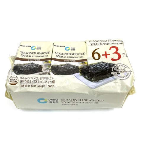 50%OFF๐ CJO Olive Oil Roasted Seaweed 6+3 Pack