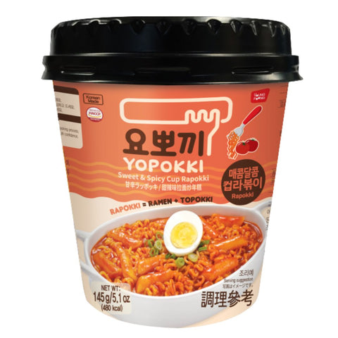 30%OFF💕 Yopokki Rabokki Cup 145g – Spicy & Sweet / Cheese