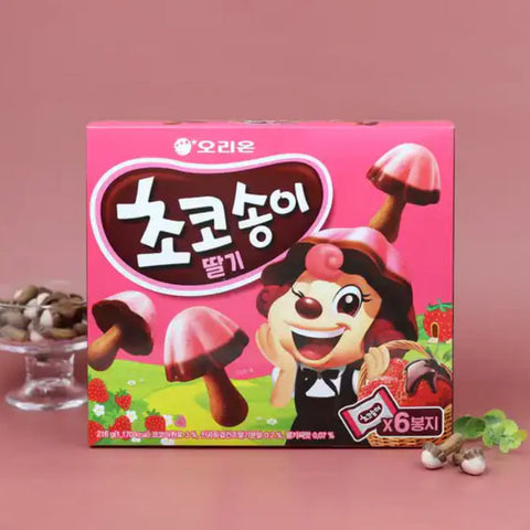 오리온 초코송이 딸기 (6봉지) 216g Orion Chocomont Strawberry(6pk) 216g