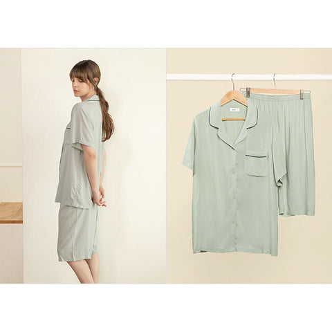 Aise Soft-Touch Short-Sleeve Pajama Set