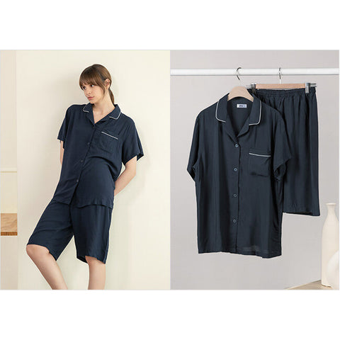 Aise Soft-Touch Short-Sleeve Pajama Set