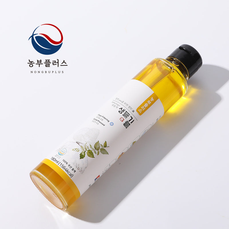 농부 플러스 국산 냉압착 생들기름 저온착유 들기름 200ml
