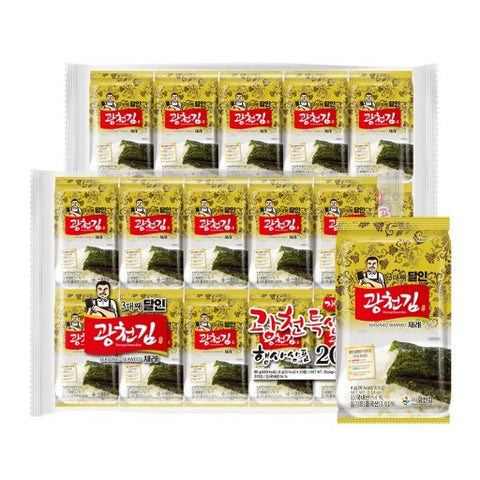 광천 달인 재래김/ 파래김 4g* 20봉 Gwangcheon Green Seaweed Laver 4g*20P