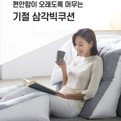 편안함이 오래~ 풍성한 볼륨감 삼각 빅 쿠션 오리지널 Triangle Big Cushion 💤