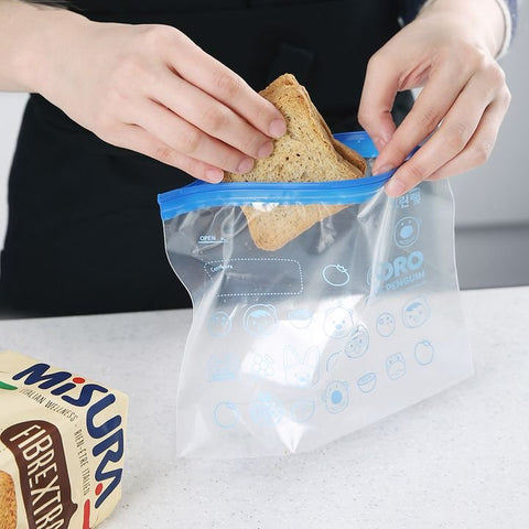 뽀로로가 그려져있는 뽀로로 슬라이딩 지퍼백 Pororo Sliding Zipper Bag