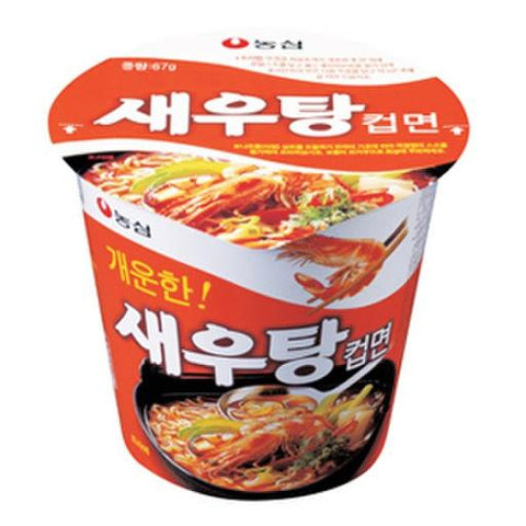 개운하고 시원한 농심 새우탕 컵 (소) *6개 Nongsim Shrimp cup noodle (small) 67g *6ea