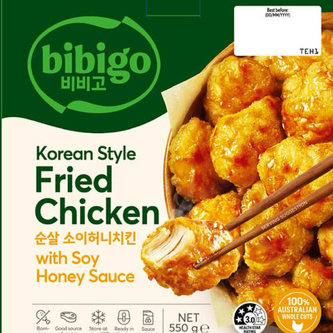 SYDNEY ONLY🍗 비비고 순살 치킨 (양념/소이허니) 550g bibigo Korean Style Fried Chicken (Sweet&Spicy/Soy Honey)
