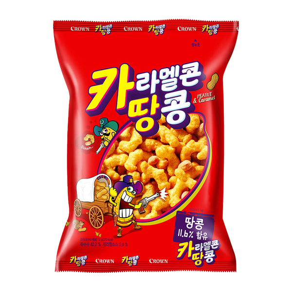 크라운 카라멜콘과 땅콩 150g | [CROWN] Caramelcorn&Peanut Snack 150g