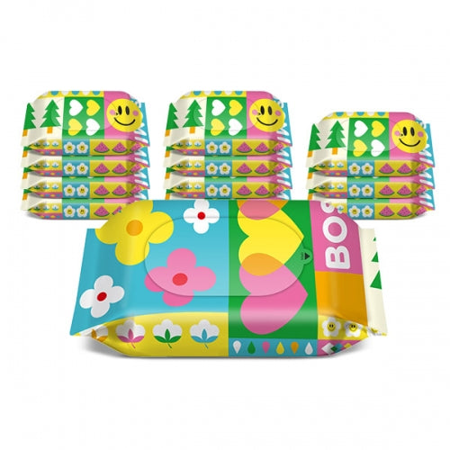 보솜이 펀앤플레이 라이트 물티슈 휴대용 10매 BOSOMI Fun&Play Portable Wet Wipes 1ea(10 sheets)