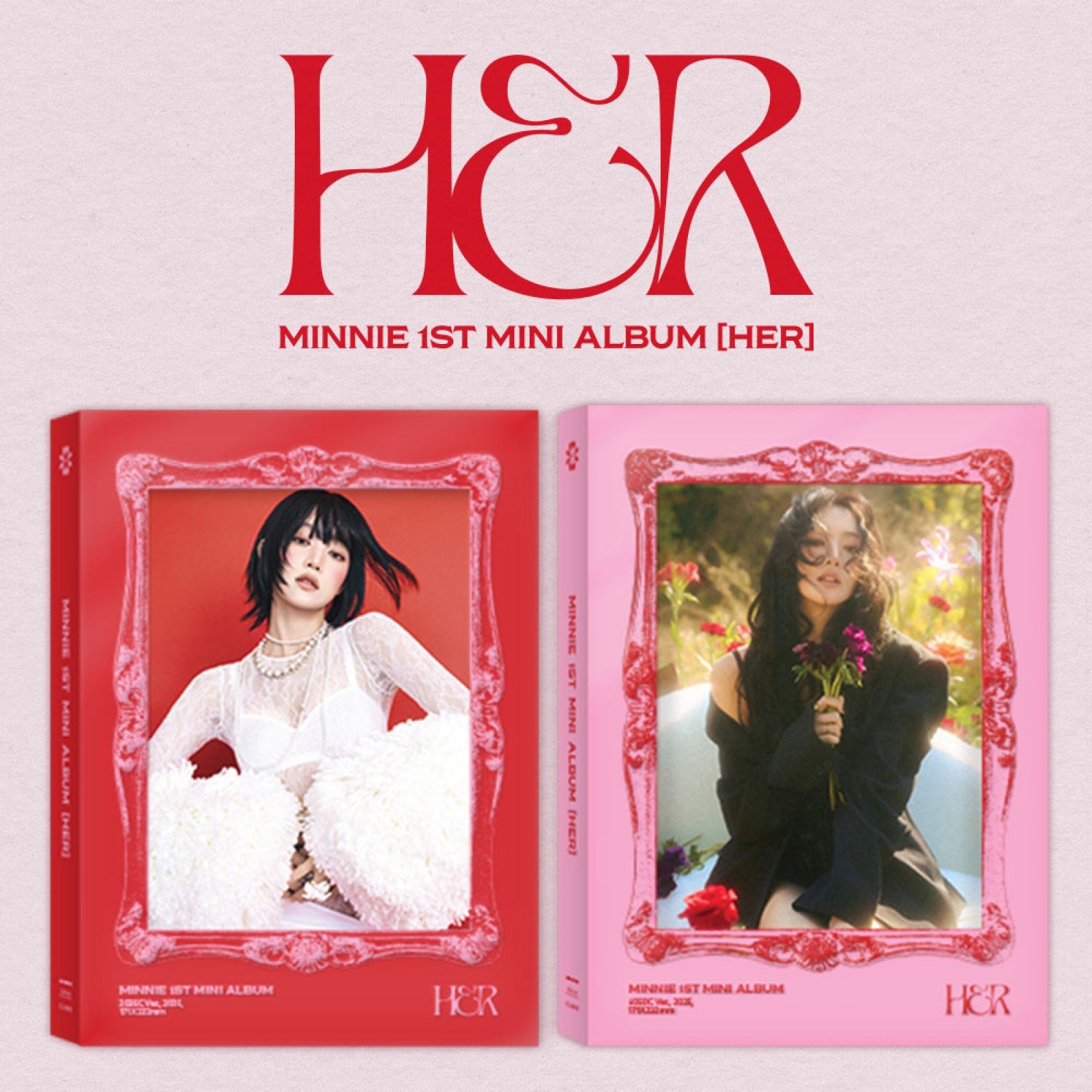 민니 ((여자)아이들) MINNIE - 1st Mini Album HER (Red/Pink Ver.)