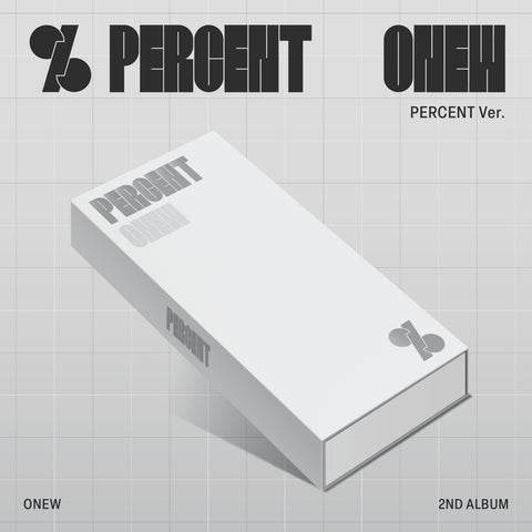 ONEW - PERCENT / 2ND ALBUM (PERCENT Ver.)