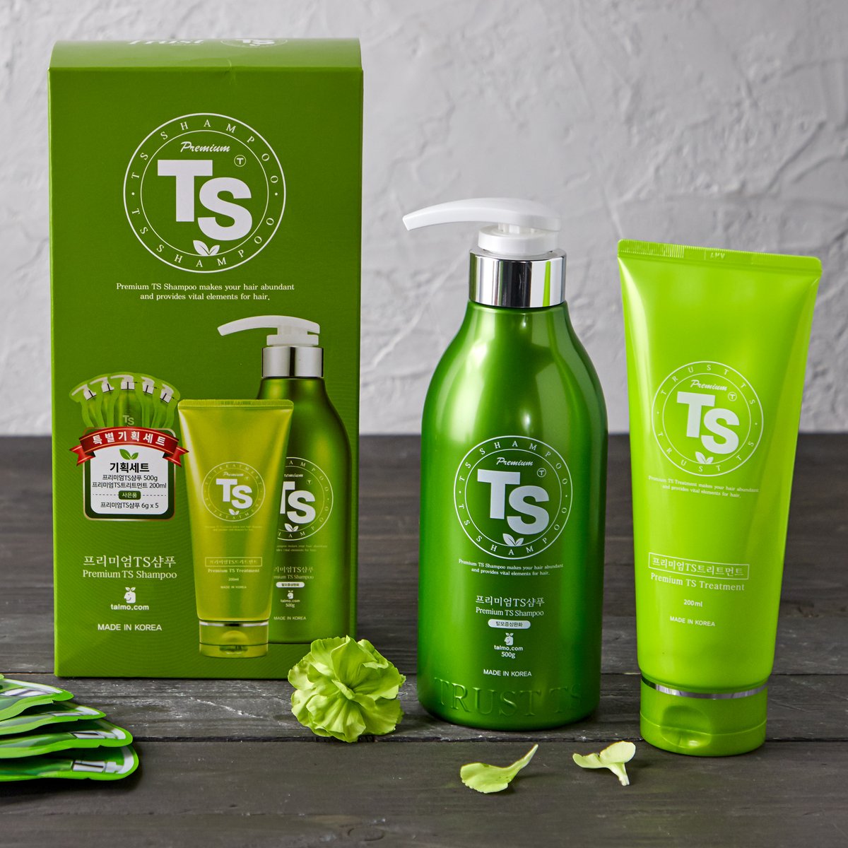 Premium TS Shampoo 500g+Treatment 200ml