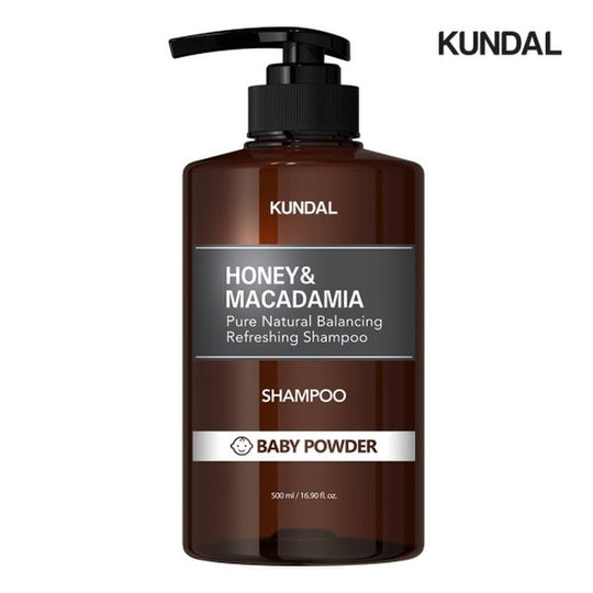 쿤달 허니앤마카다미아 네이처 샴푸 500ml (4가지 향) KUNDAL Honey&Macadamia Pure Natural Balancing Refreshing Shampoo (4 scents)