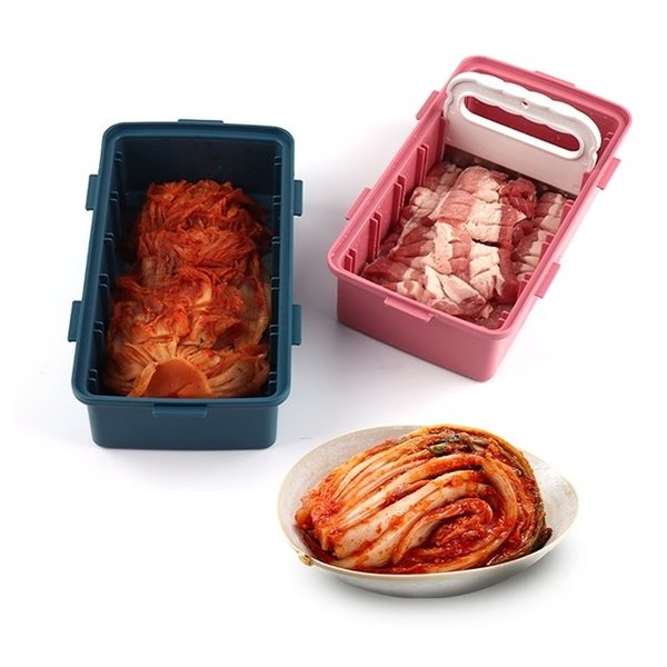 맥스 항균 김치 자르미 (핑크/블루) Antibacterial Kimchi Cutter (Pink/Blue)