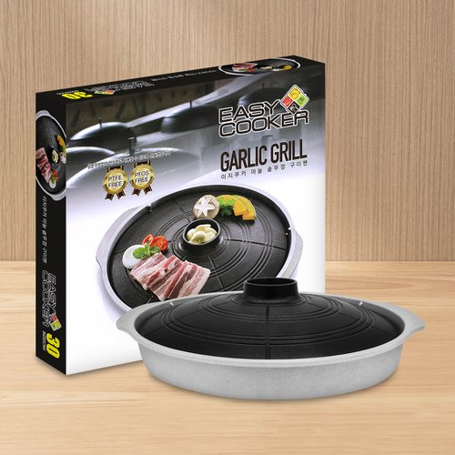 이지쿠커 마늘 솥뚜껑 구이팬 30cm Easy Cooker Garlic Grill