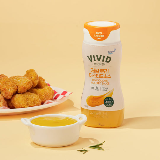 비비드키친 저칼로리 머스터드소스 Vivid Kitchen Low Calorie Mustard Sauce 320g