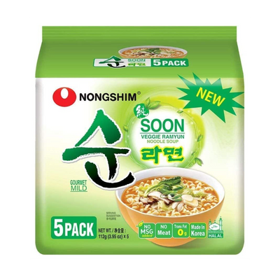 SPECIAL PRICE🍀농심 순라면 멀티팩 5개입 Nongshim Soon Ramen Multi-Pack (5 Packs)