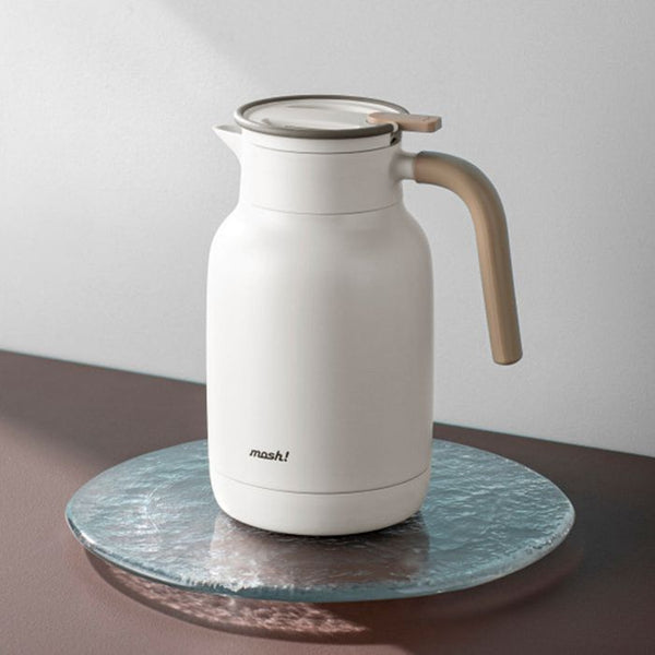 [모슈] 모슈 라떼 보온보냉 테이블팟 1.8L 화이트 1.8L | [MOSYU] Mosh Latte Hot And Cold Table Pot White 1.