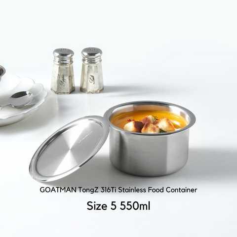 고트만 통즈 316Ti 스텐 반찬통 3호~7호 GOATMAN TongZ Stainless Food Container