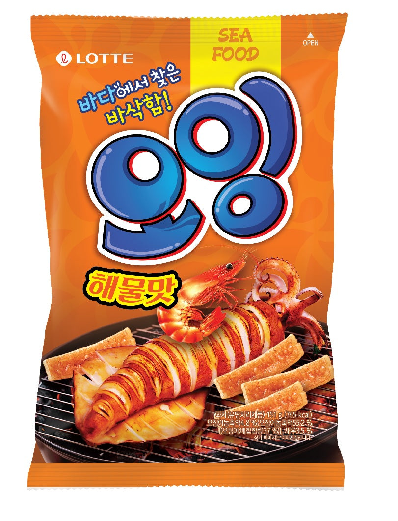 오잉 3종(오징어랑 버터구이칩/노가리칩 청양마요맛/해물맛) Oing (Squid Butter Chip/Nogari Chips Cheongyang Mayo Flavor/Seafood Flavor)